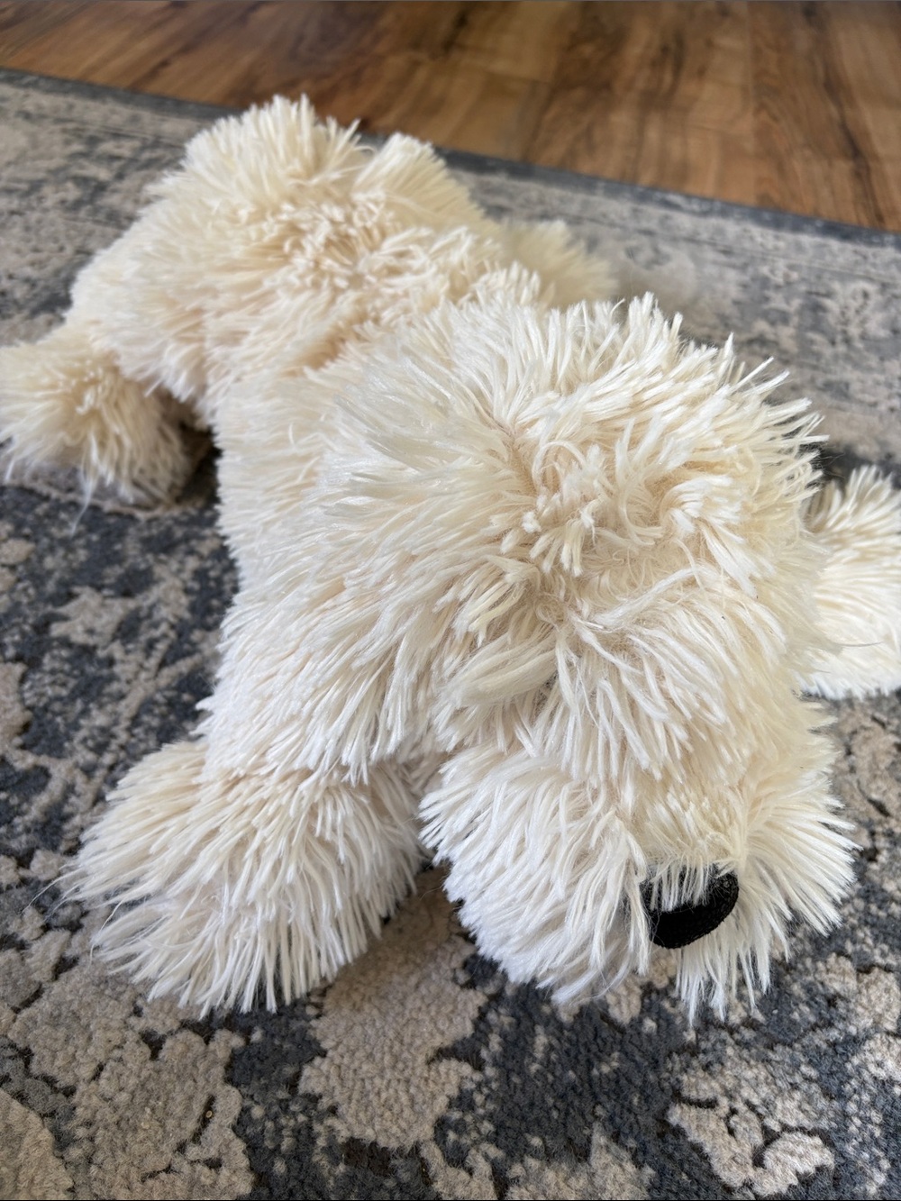 Folkmanis puppets, shaggy, panting, dog puppet